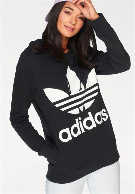 adidas pullover damen dreifarbig|adidas Women's Loose Hoodie / Black .